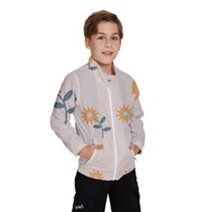 Flowers Continuous Pattern Nature Kids  Windbreaker