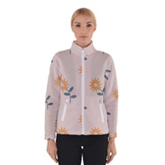 Flowers Continuous Pattern Nature Winter Jacket