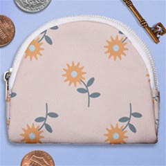 Flowers Continuous Pattern Nature Horseshoe Style Canvas Pouch by HermanTelo