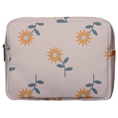 Flowers Continuous Pattern Nature Make Up Pouch (large) by HermanTelo