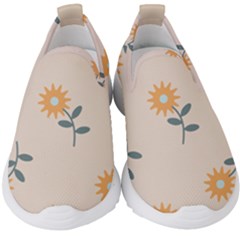 Flowers Continuous Pattern Nature Kids  Slip On Sneakers by HermanTelo