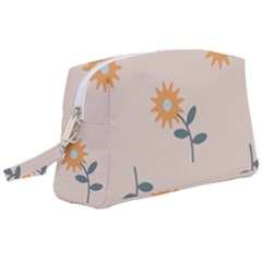 Flowers Continuous Pattern Nature Wristlet Pouch Bag (large) by HermanTelo