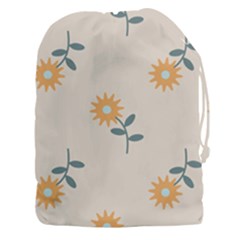 Flowers Continuous Pattern Nature Drawstring Pouch (xxxl) by HermanTelo