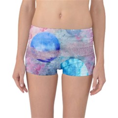 Abstract Clouds And Moon Reversible Boyleg Bikini Bottoms by charliecreates