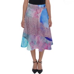 Abstract Clouds And Moon Perfect Length Midi Skirt by charliecreates