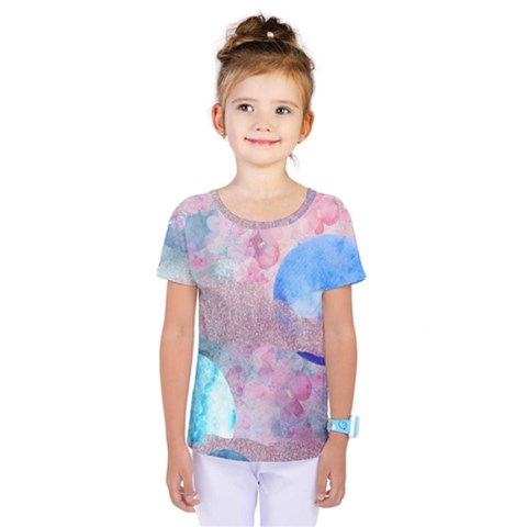 Abstract Clouds And Moon Kids  One Piece Tee by charliecreates