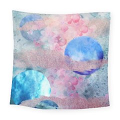 Abstract Clouds And Moon Square Tapestry (large) by charliecreates