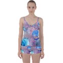 Abstract clouds and moon Tie Front Two Piece Tankini View1