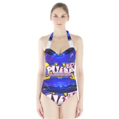 Pump Halter Swimsuit by pumpndance