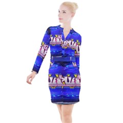 Pump Button Long Sleeve Dress by pumpndance