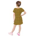 Freedom And Spectacular Butterflies Kids  Short Sleeve Velvet Dress View2