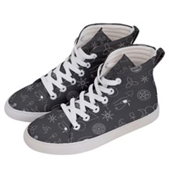 Witchcraft symbols  Men s Hi-Top Skate Sneakers