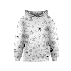 Witchcraft Symbols  Kids  Pullover Hoodie by Valentinaart