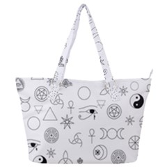 Witchcraft Symbols  Full Print Shoulder Bag