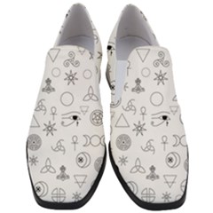 Witchcraft Symbols  Slip On Heel Loafers