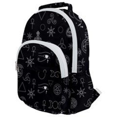 Witchcraft Symbols  Rounded Multi Pocket Backpack