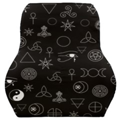 Witchcraft Symbols  Car Seat Back Cushion  by Valentinaart