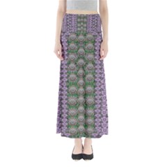 Decorative Juwel And Pearls Ornate Full Length Maxi Skirt by pepitasart