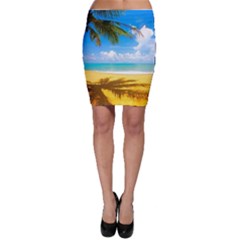 Beach With Palm Trees Bodycon Skirt by FreeShippingWorldwide