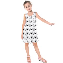 Witchcraft Symbols  Kids  Sleeveless Dress by Valentinaart