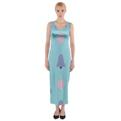 Christmas Bauble Fitted Maxi Dress by HermanTelo