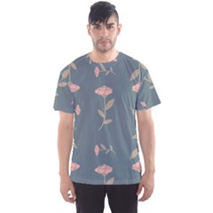 Florets Rose Flower Men s Sports Mesh Tee