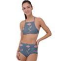 Florets Rose Flower High Waist Tankini Set View1