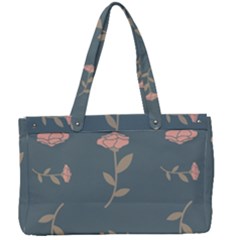 Florets Rose Flower Canvas Work Bag