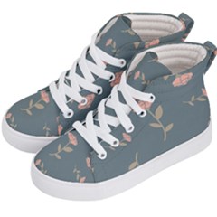 Florets Rose Flower Kids  Hi-top Skate Sneakers by HermanTelo