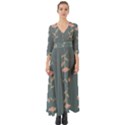 Florets Rose Flower Button Up Boho Maxi Dress View1