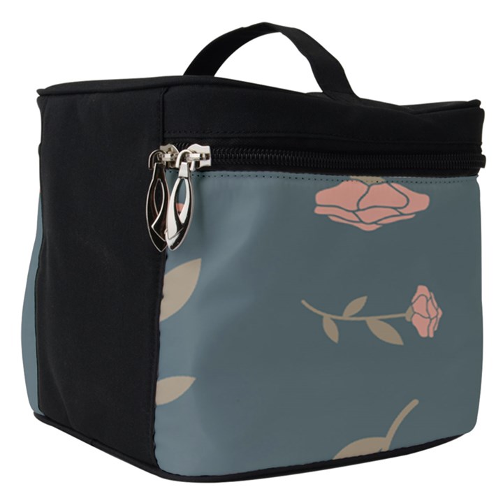 Florets Rose Flower Make Up Travel Bag (Small)