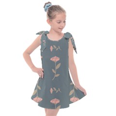 Florets Rose Flower Kids  Tie Up Tunic Dress