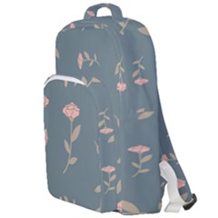 Florets Rose Flower Double Compartment Backpack