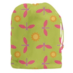 Dragonfly Sun Flower Seamlessly Drawstring Pouch (xxxl)