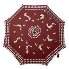 Heart Love Butterflies Animal Hook Handle Umbrellas (large)