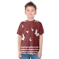 Heart Love Butterflies Animal Kids  Cotton Tee