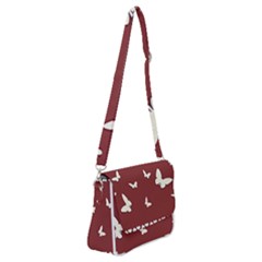 Heart Love Butterflies Animal Shoulder Bag With Back Zipper