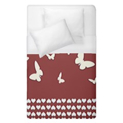 Heart Love Butterflies Animal Duvet Cover (single Size)