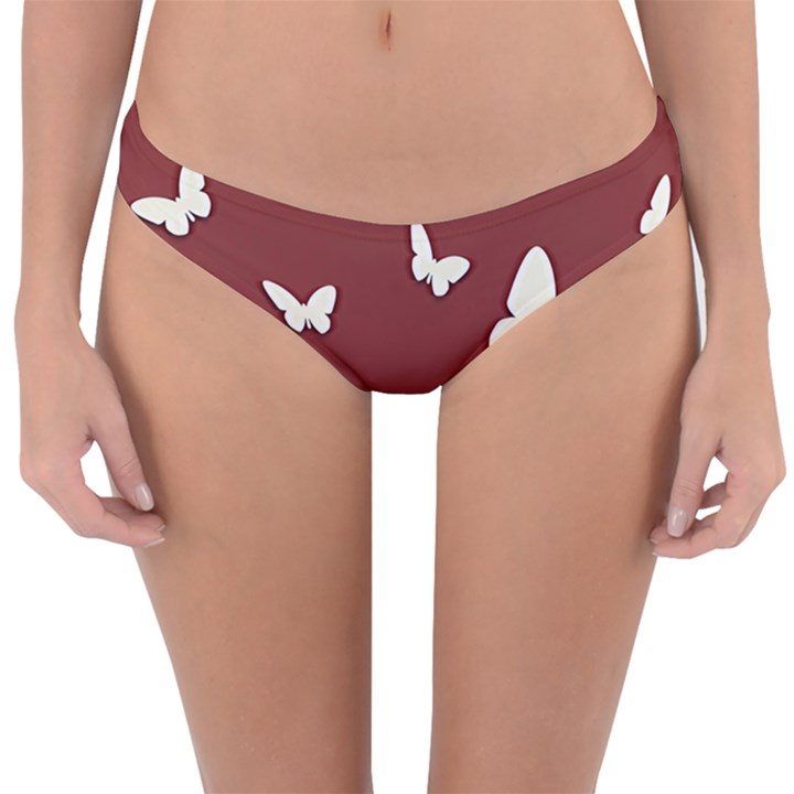 Heart Love Butterflies Animal Reversible Hipster Bikini Bottoms