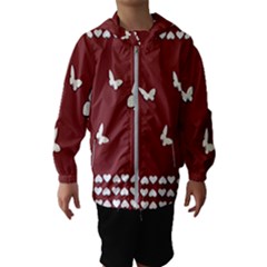 Heart Love Butterflies Animal Kids  Hooded Windbreaker