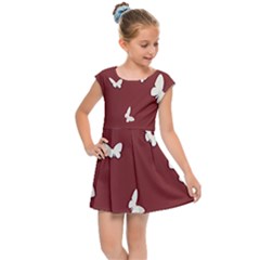 Heart Love Butterflies Animal Kids  Cap Sleeve Dress