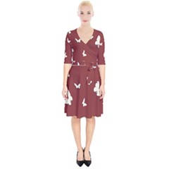 Heart Love Butterflies Animal Wrap Up Cocktail Dress