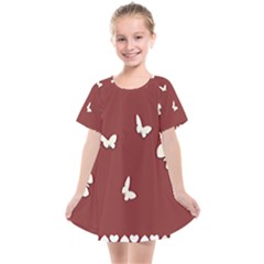 Heart Love Butterflies Animal Kids  Smock Dress by HermanTelo