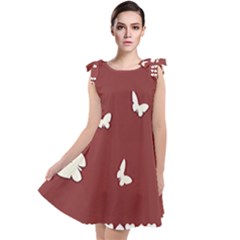 Heart Love Butterflies Animal Tie Up Tunic Dress by HermanTelo