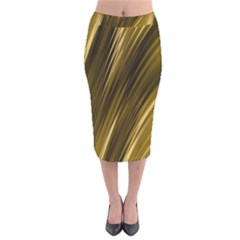 Creative Original Intention Velvet Midi Pencil Skirt