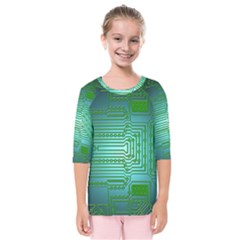 Board Conductors Circuits Kids  Quarter Sleeve Raglan Tee