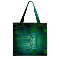 Board Conductors Circuits Zipper Grocery Tote Bag