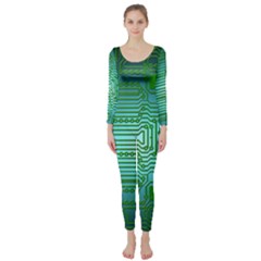 Board Conductors Circuits Long Sleeve Catsuit