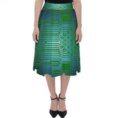 Board Conductors Circuits Classic Midi Skirt