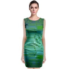 Board Conductors Circuits Classic Sleeveless Midi Dress